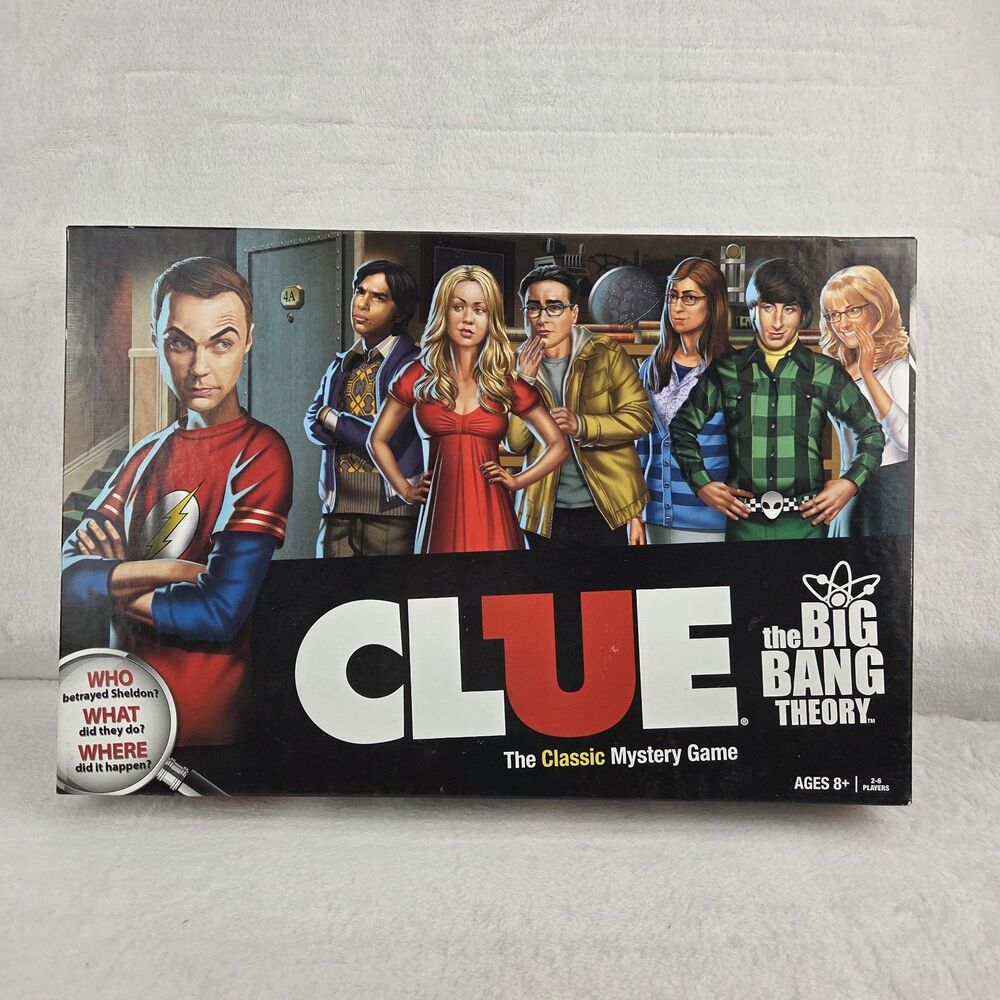CLUE The Big Bang Theory Edition 2013 Classic Mystery Game COMPLETE
